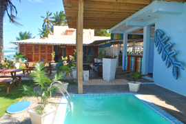Strandhaus in Cabarete und Strandzimmer mit Pool